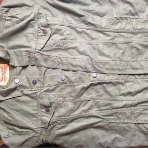 Olive Levi Jean Jacket